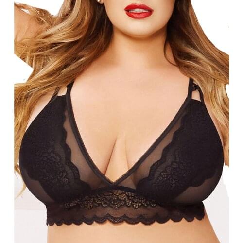 Bielizna damska Fashion new Lace Sexy Lingerie ladies Plus Size Bra Sleepwear Breathable Comfortable biustonosz lenceria #3