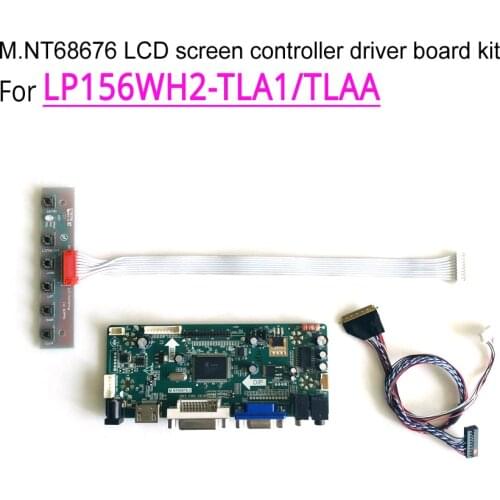 For LP156WH2-TLA1/TLAA/TLAE notebook PC LCD VGA+DVI WLED 40-Pin LVDS 1366*768 M.NT68676 screen controller drive board kit