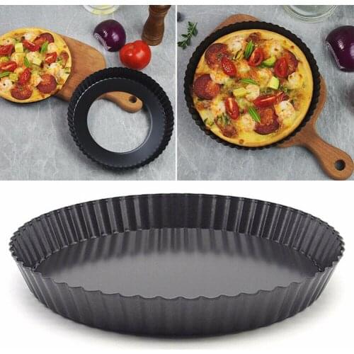 9inch Pizza Mold Non-stick Cake Pizza Pan Plate Tray Removable Bottom Mold Baking Bakeware g3ferrari pizza makinesi