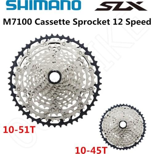 SHIMANO DEORE SLX CS M7100 M6100 Cassette Sprocke M7100 M6100 Freewheel Cogs Mountain Bike MTB 12-Speed 10-45T 10-51T Cassette