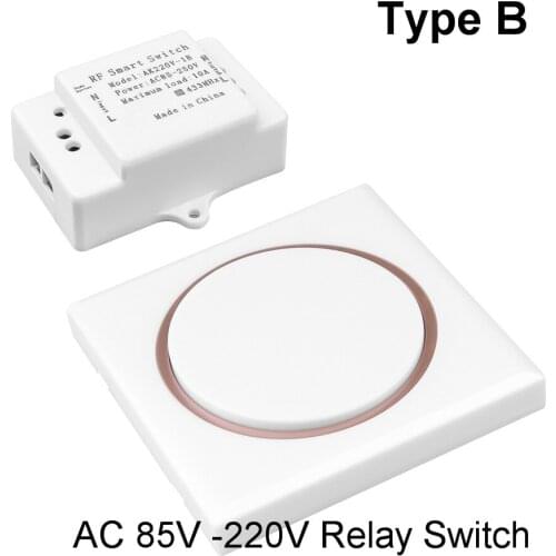 KEBIDU 85V-220V 1CH Relay Receiver Module And RF Transmitter 433 Mhz Wireless Remote Controls Switch Universal