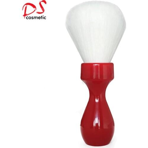 Dscosmetic 26mm Cashmere synthetic hair knots shaving brush with red resin handle