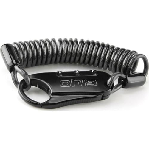 Classic Bicycle Helmet Lock Chain 3 Digit Password Combination Zinc Alloy Anti-theft Wire Cable Lock MTB Bike Riding Supplies