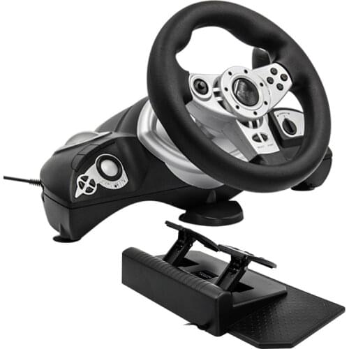 Computer game steering wheel vibration 270 degrees ps 3 4 usb host multi interface selection PC racing games driving simulator