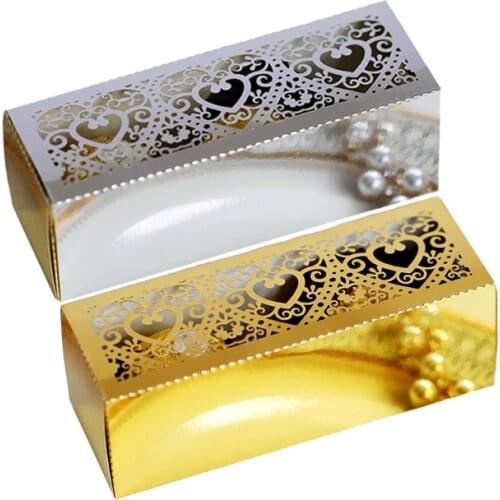 10pcs Love Heart Laser Cut Hollow Candy Box Wedding Favor And Gift Boxes DIY Chocolate Box Christmas Party Wedding Decoration