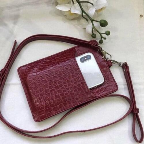 TOPHIGH Genuine Leather Card Holder Men Women Cow Leather With Crocodile Pattern Wallet Free Custom Name ID Credit Card Wallet