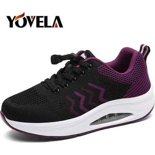 Women Platform Sneakers Shoes Flat Slip on Walking Shoes Women Black Breathable Mesh Casual Sneakers Comfortable Dancing Shoes