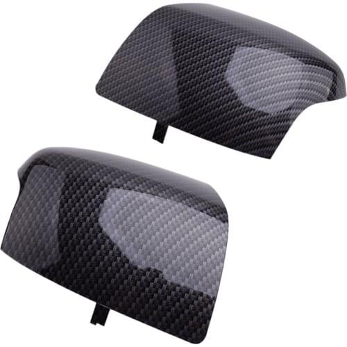 Pair Carbon Fiber Style Side Rearview Door Wing Wind Mirror Cover Cap FD4247424 FD4247423 Fit for Ford Focus Mk2 2005-2008