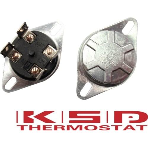 KSD302X 75 85 92 93 95 105C Celsius Degree 20A250V 4-feet Bipolar temperature switch Manual reset Heater thermostat thermal