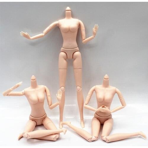 New Type 30cm Doll Body Part White Skin 26joints Moveable Accessories 11.5inch Heigh Body Doll Toys for Girls