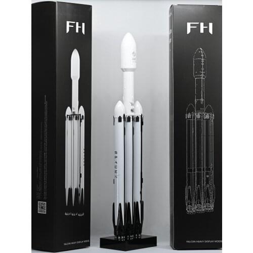 Hot Hot Sales!!! New 2021 Falcon Heavy Rocket FH Diecast Model Super Heavy Rocket Model BFR Static Decoration