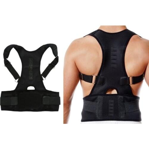 Men Women Adult Magnets Posture Corrector Humpback Brace Corset Shoulder Back Lumbar Support Belt Pain Relief Adjustable Band