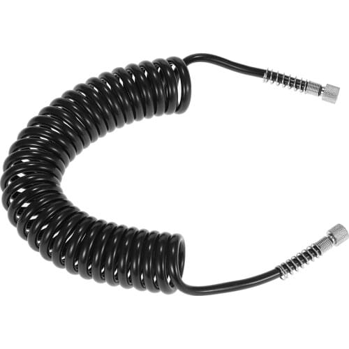 3m PU Spring Coil Airbrush Air Hose with Standard 1/8" Size Fittings on Both Ends Mini Airbrush Spray Gun Makeup Nail Art Tool
