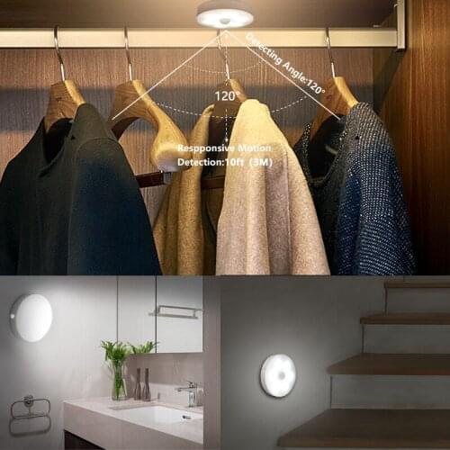 2020 New Night Lamp With Motion Sensor Warm/White Night Lights For Home As Childrens Night Light For Kitchen/ Cabinet/ Wardrobe