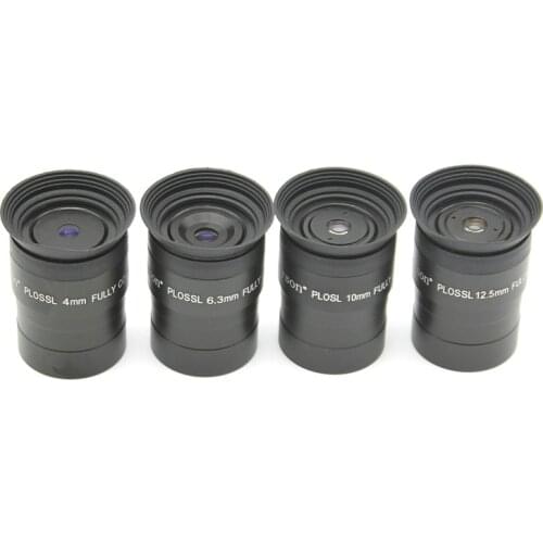 Datyson 1.25inch 4mm 6.3m 8mm 10mm 12.5mm Eyepiece Plossl Astronomical Telescope Ocular Lens with Extinction Filter Thread