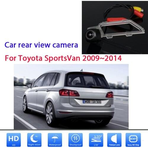 Car Reverse Parking Camera For Toyota SportsVan 2009 2010 2011 2012 2013 2014 HD Night Vision Waterproof Rear View Camera