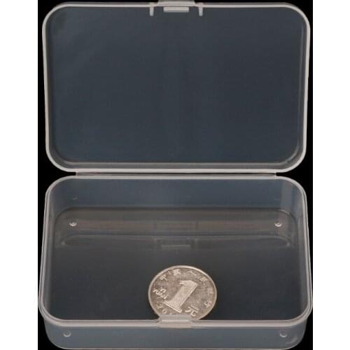 Plastic Transparent Small Clear Store box With Lid Storage Box Collection Container Case jewelry Finishing Accessories