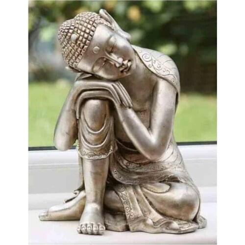 Full Square Round 5D DIY "Buddha Religion" 3D Embroidery Cross Stitch Mosaic Picture Diamond Painting Decoration FH515