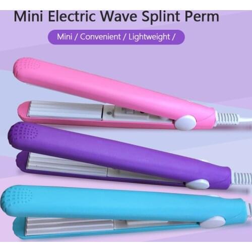 High Quality Mini Hair Straightener Ceramic Curling Iron Corrugate Hair Iron Styling Tools Volume Hair Curler With EU Plug