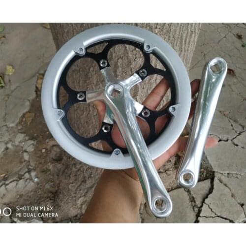 Folding Bike P8 Crankset 20 inch 52T Chainring with Bash Guard Crank 170mm 8 9 Speed