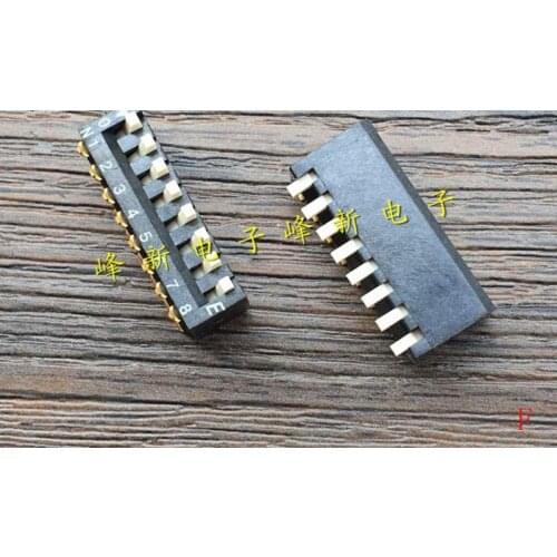 SMD switch side dial 8-bit dial code switch coding KAR08LGGR flat dial switch 2.54