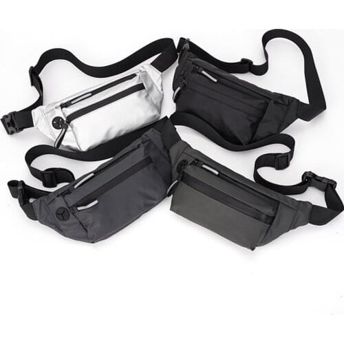 New Oxford Cloth Waist Bag Men Chest Bag Hip Bag High Capacity Belt Bag Banana Bag Waist Pack Crossbody Bag Mobile Phone Bag