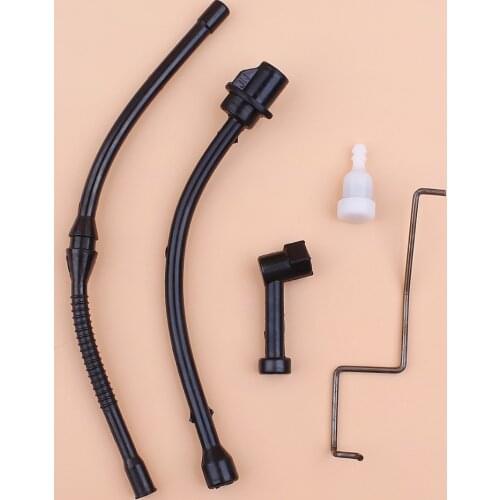 Fuel Oil Hose Vent Oil Pump Pipe Throttle Rod Kit For Chinese 4500 5200 5800 45cc 52cc 58cc Chainsaw Gas Saws Replacement