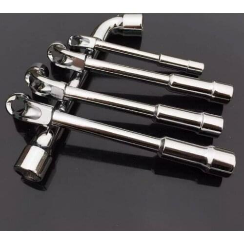 9/11/19/21/24mm L Type Pipe Elbow Socket Wrench Double Head Outer Hexagon Sleeves Wrench for Remove Fix Screw Nut Hand Tools