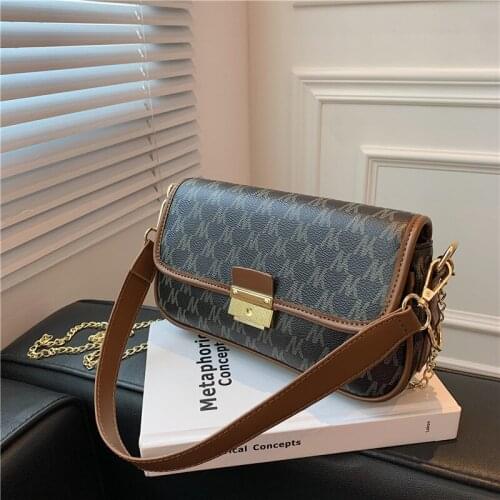 Vintage Baguette Handbag Purses for Women Shoulder Crossbody Bags 2021 New Fashion Ladies Messenger Bags Totes High Quality