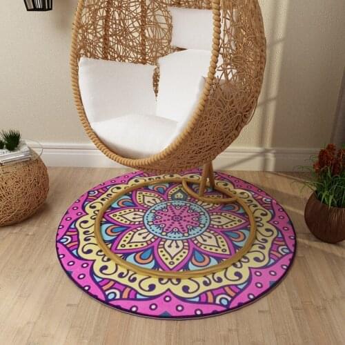 Vintage Round Creative Carpet Bedroom Living Room Home Supplies Floor Mats