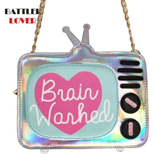 Women Messenger Bag Fashion Shoulder Radiation Tote Bags Hasp Creative Shopping Bag2020 New for Ladies Cartoon Printings