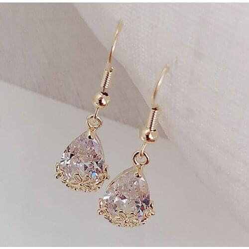 Zircon Earrings Women Fashion Rhinestone Jewelry Accessories Ears Decorations Female Earrings 2020 Jewelry