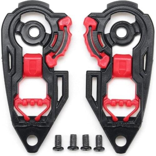 1 Pair Shield Base Plate Compact Tight ABS Helmet Gear Base Plate for AGV K1 K3SV K5 / K3 K4 Pedal Pads Motorcycle Equipments