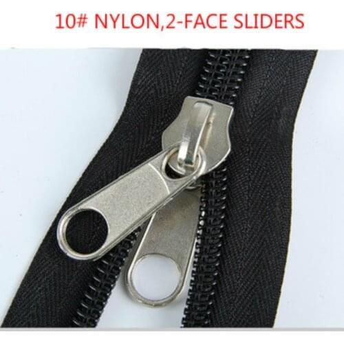 6M/LOT 8# 10# CONTINUOUS Nylon Zipper Tape WITH 6 SLIDERS 6-WAY for Bags Tent Fishing Bag REPAIR SEWING ACCESSORIES