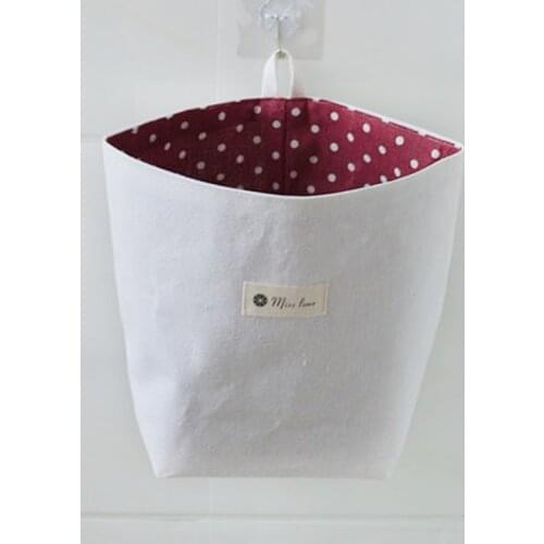 White Hanging Pockets Small Storage Bags Hanging Organizer for Home Living Almacenamiento Y Organizacion Organiser Rangement