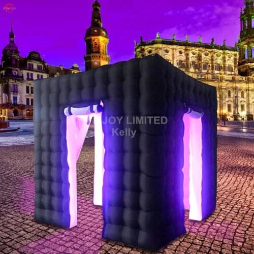 Free shipping cheap inflatable LED photo booth for sale
