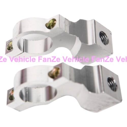 Free Shipping New Pair 10mm 7/8" Motorcycle Handlebar Mirror Mount Holders Adapter Aluminum Clamp