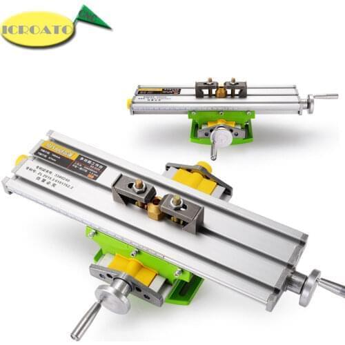 BG6330 Mini Precision Multi-function Milling Machine Bench Drill Vise Fixture Work table X Y-axis Adjustment Coordinate Table