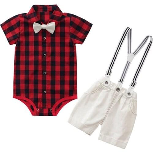 Baby boy clothes Bodysuits+Overalls boys clothes set vetement bebe garcon baby clothes baby boy summer clothes 70/80/90/95cm new