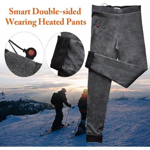 USB Heated Pants Women Rechargeable Insulated Trousers Three-level Temperature Control Women Heated Slim Fit Trousers Heated