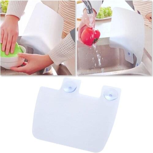 Kitchen Sink Water Splash Guards With Sucker Waterproof Screen For Dish Fruit Vegetable Washing Anti-water Board Sink Flaps
