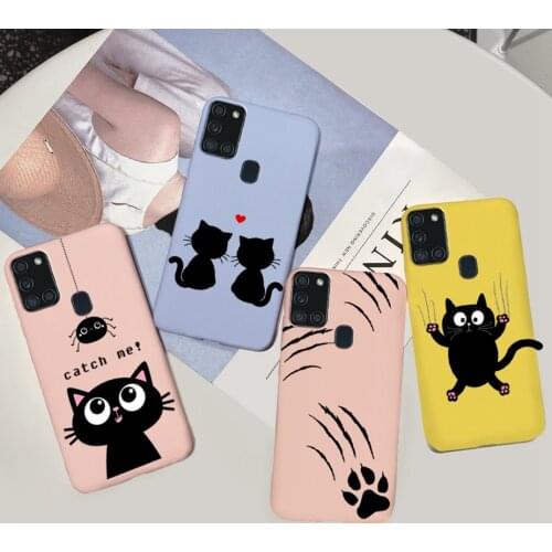 For Samsung Galaxy A21s Case Cute Cartoon Soft Slim Fundas Shockproof Cover For Samsung A21s A 21 s SM-A217F Phone Cases Bumper