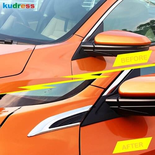 For Honda Civic 2016 2017 2018 10th Sedan Chrome Car Front Side Fender Sticker ABS Vents Air Outlet Cover Trim Stickers