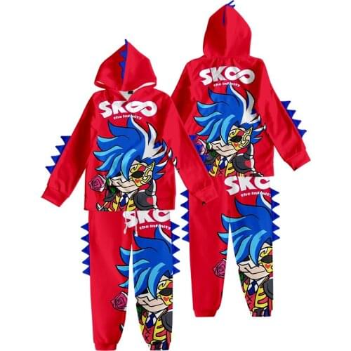 Anime Kids Hoodie Set SK8 the Infinity Adam Cosplay Ainosuke Shindo Costume Boy Girl Hoodie Pants Skateboard Sweatshirt