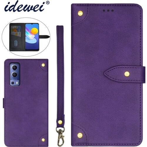 Applicable to Vivo Y52 5G mobile phone case fold bracket function protection leather case phone case funda capa co