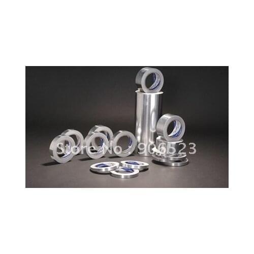 Free shipping 6pcs full set Aluminum Foil Tape all size 1.0 2.0 3.0 4.5 5.0 6.0cm x 45m length