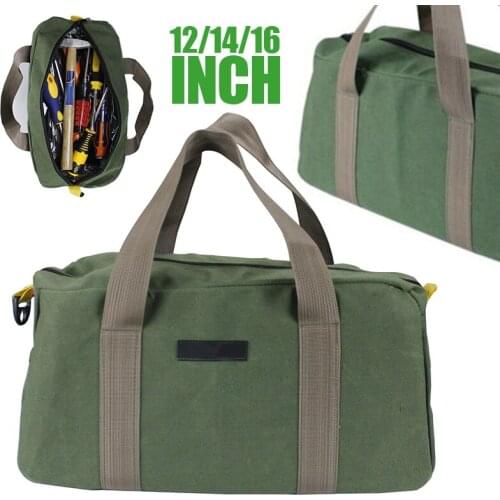 Portable Tool Bag 12/14/16inch Mechanics Tool Storage Pounch Portable Electrician Storage Travel Bag