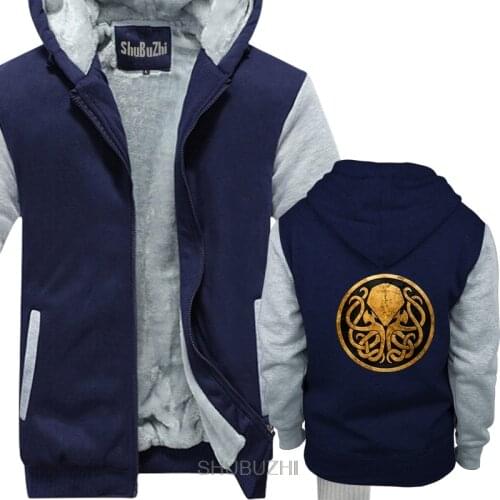 Call Of Cthulhu Men hoodies Novelty casual thick hoody Lovecraft Funny hoody winter warm coat drop shipping sbz8101