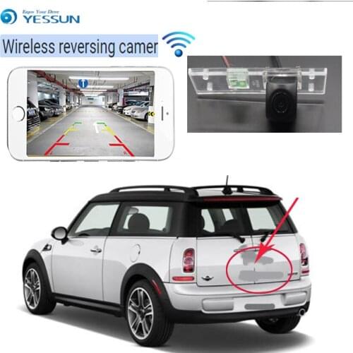 NEW! wireless car reversing rear view camera For Mini Clubman Convertible Countryman 2008-2014hd CCD Night Vision+high quality