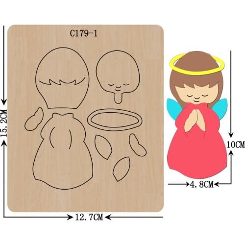 New Angel, felt, pendant, girl Wooden die Scrapbooking C-179-1 Cutting Dies for common die cutting machines on the market